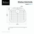 thumbnail image 2 of KRAUS KBG-10 Stainless Steel Bottom Grid for KBU10 Single Bowl 23” Kitchen Sink, 9 5/16” x 16 15/16” x 1 1/14”, 2 of 2