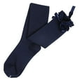 thumbnail image 2 of Women's Girls Thigh High Stockings Over the Knee Socks with Satin Bows, 2 of 3