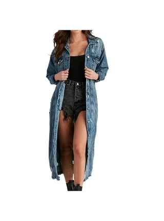 Ladies denim cheap dusters