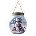 thumbnail image 2 of BKER Festive Christmas Bottle Snowman: Delightful Home With Acrylic Pendant, 2 of 5
