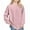 Pink, variant on Casual Drop Shoulder T-Shirts for Boys Girls Long Sleeve Elastic Cuff Cotton Pullover Tees Blouses Solid Color Undershirt