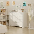 thumbnail image 6 of White 8-Drawer Dresser, Lofka 47" Wide Extra Deep Storage Cabinet for Bedroom & Living Room - Sturdy Wooden Chest with Smooth Gliding Drawers, Minimalist TV Stand & Organizer, 6 of 11