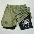 thumbnail image 1 of Pantalones cortos de rendimiento Anime Hunter x Hunter para hombre, pantalones cortos transpirables de araña para gimnasio, pantalones cortos deportivos de verano para entrenamiento físico y trotar, 1 of 4