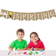 thumbnail image 3 of Hello Spring Letters Bunting Banner Decorative Burlap Banner Party Supplies for Party Festival Celebration, 3 of 9