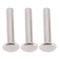 thumbnail image 4 of Metal Tubular Rivets, Multipurpose Double Cap Tubular Rivets M3 Fast Installation 100 Set Robust Stainless Steel Alloy  for PU Leather Clothing Crafts, 4 of 7