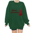 thumbnail image 4 of Craaazy Women's Casual Christmas Crew Neck Long Sleeve Pullover Tops Fashion Fall Winter Sweatshirts Comfortable Blouses Gifts, 4 of 5