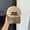 ROSE baseball cap - khaki, variant on Letter Embroidered Leopard Print Baseball Cap for Women, American Retro Style, Face-Slimming Duckbill Cap with Wide Brim, Large Head Circumference, Soft Top Hat