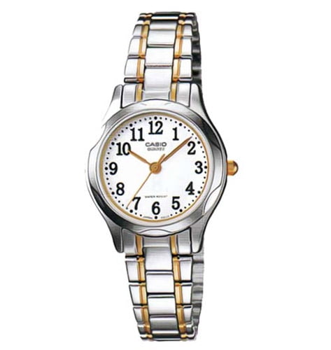 Casio Women's Classic Stainless Steel Silver/Gold Watch Quartz Mineral Crystal LTP-1275SG-7B