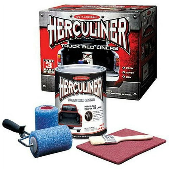 Herculiner HCL1B8 Brush-on Bed Liner Kit,Black