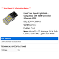 thumbnail image 2 of Front Turn Signal Light Bulb - Compatible with 2014 Chevy Silverado 1500, 2 of 2