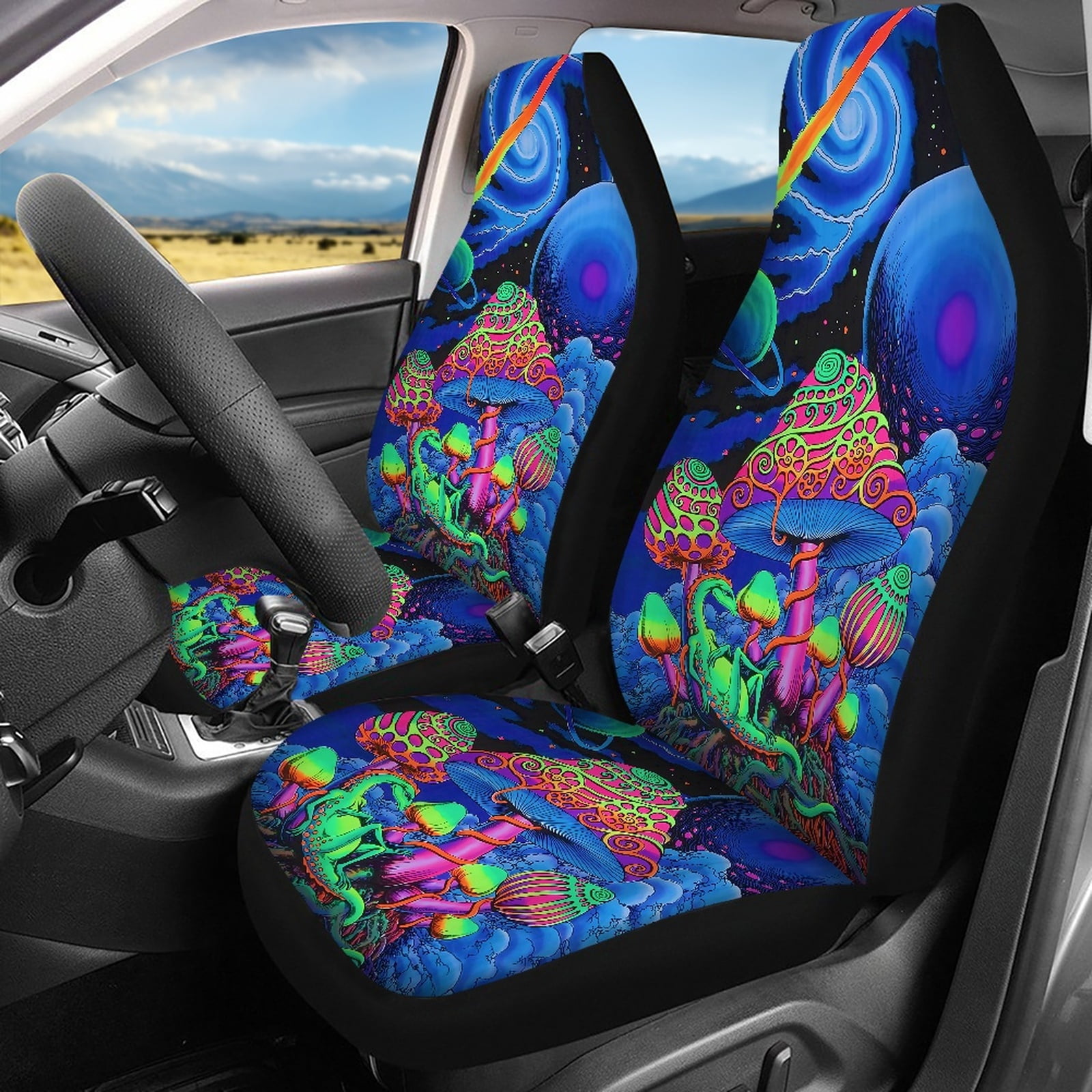 Raven Circle Car Seat Covers – NeoSkull