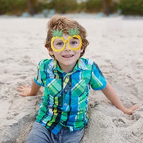 FUN LITTLE TOYS Divertidos anteojos hawaianos, gafas de sol Luau Party, Photo Booth de fav FUN LITTLE TOYS FUN LITTLE TOYS