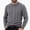 Gray, variant on Babcutegg Mens Cable Knit Sweater Crew Neck Long Sleeve Pullover Thick Warm Casual Sweaters Size 2XL