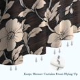 thumbnail image 6 of Pioneer Flower Floral Print Pattern Shower Curtain 36"x72" ,Bathroom Decorative Shower Curtains Set with 12 Hooks,Modern Waterproof Washable Shower Curtain, 6 of 6
