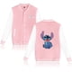 thumbnail image 3 of Chaqueta bomber universitaria de béisbol Lilo Stitch para hombre y mujer, estilo hip hop, estilo Harajuku, para niños y niñas, abrigos individuales, 3 of 5
