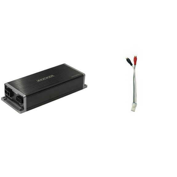 Kicker 51KPX3004 UTV Marine Amplifier & Non-Ride Command RCA Adapter