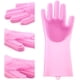 thumbnail image 5 of Guantes de lavado, guantes de silicona para lavar platos con estropajo oso de fresa  Hogar, 5 of 5