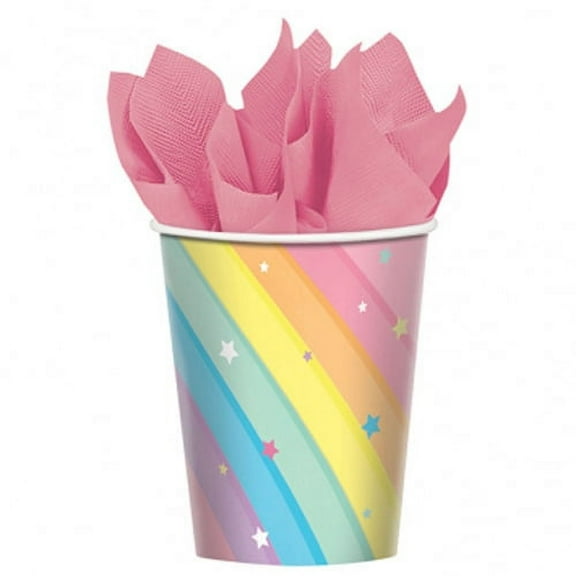 Happy Birthday 'Magical Rainbow' 9oz Paper Cups (8ct)