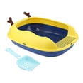 thumbnail image 1 of Cat Litter Box,  Free Semi Enclosed PP Material Kitten Toilet Box  For Small Dogs For Rabbits, 1 of 8