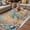 Teal Brown, variant on Sea Turtle Coastal Outdoor Rug for Patio/Deck/Porch, Non-Slip Large Area Rug 4 x 6 Ft, Summer Nautical Starfish Coral Beige Indoor Outdoor Rugs Washable Area Rugs, Camping Rug Carpet Runner