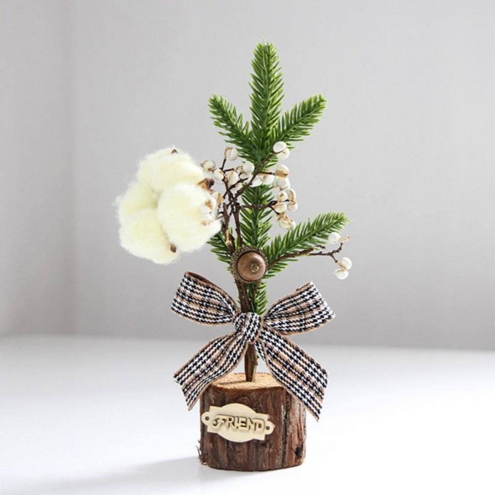 Mini Christmas Tree Artificial Tabletop Tree with Pine Cone Berry