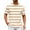 Khaki, variant on Zszcpp Mens T Shirts Loose Fit Round Neck Plus Size Color Blocked T-Shirt Striped Sports Short Sleeved Casual Tops Casual Blouses
