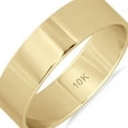 thumbnail image 3 of SZUL Women's 5mm Flat Comfort Fit Wedding Band in 10k Yellow Gold, 3 of 4