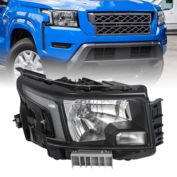 For 2022 2023 2024 Nissan Frontier Halogen Black Right Side Headlight Headlamp