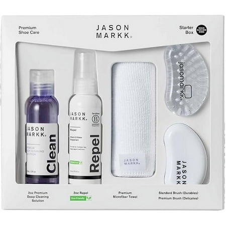 Jason Markk Starter Box, Shoe Cleaning Kit, 5-Piece Set, Deep Cleaning Solutions