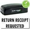 Large Pre-Inked Return Receipt Requested Stamp with Blue Ink