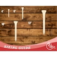thumbnail image 3 of Unfinished Wood Golf Tee Shape 14" / 1/8", 3 of 3
