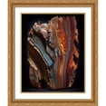 thumbnail image 2 of Maki 15x18 Gold Ornate Wood Framed With Double Matting Wall Art Titled - A Petrified Classic Iii, 2 of 6