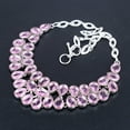 thumbnail image 4 of Pink Kunzite Pear Gemstone Gift 925 Sterling Silver Jewelry Necklace 18" VJ 105, 4 of 4