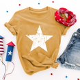 thumbnail image 6 of yunLCZ Women Shirts 4th Of July Oversized Shirt Women Casual Printing Short Sleeves ROUND Neck Loose T Shirt Blouse Tops, 6 of 6