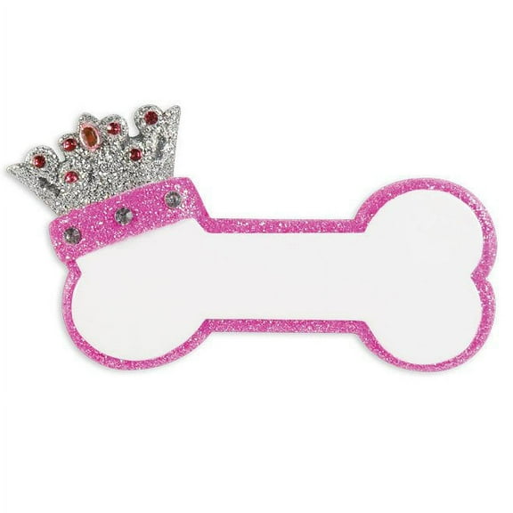 Princess Dog Bone Personalized Christmas Ornament DO-IT-YOURSELF