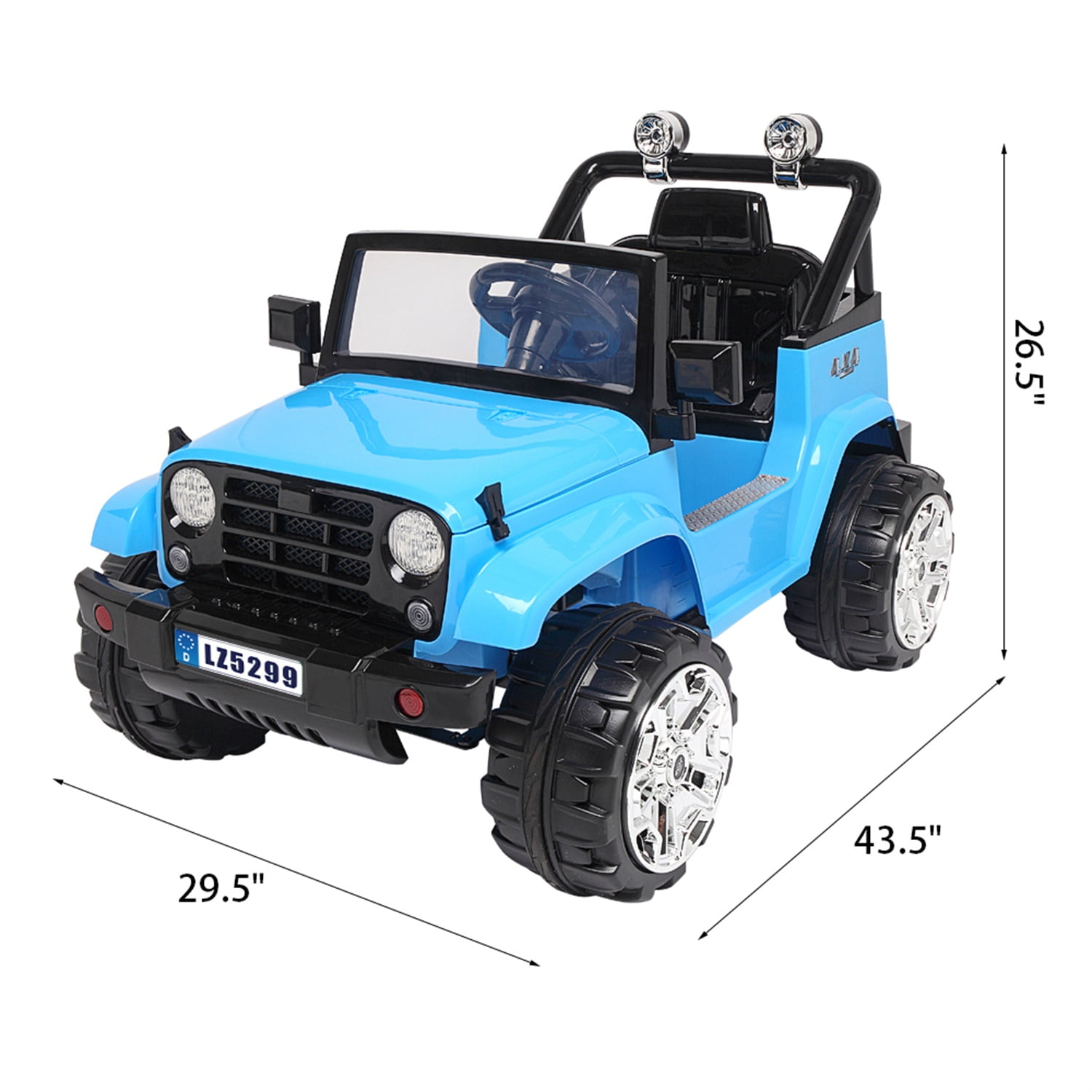 CIPACHO 12V Kids Ride on Truck, 3 Speeds Electric Vehicle for Girls Boys