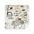 thumbnail image 1 of South Korea Map Landmarks Glasses Cloth Screen Cleaner Suede Fabric 2 Pack, 1 of 2