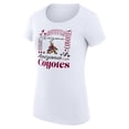 thumbnail image 2 of Women's G-III 4Her by Carl Banks White Arizona Coyotes Super-Slim Fit Lightweight Collage Team Graphic T-Shirt, 2 of 3
