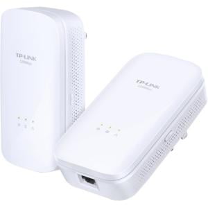 4 X Powerline - TP-LINK AV1200 Gigabit Powerline Starter Kit - 1 x Network (RJ-45) - 1200 Mbit/s Powerline - 984.25 ft Distance Supported - HomePlug AV2 - Gigabit Ethernet 1PORT GIGABIT ETHERNET TWIN PACK