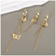 thumbnail image 5 of Qarigey Chica Punk aleación con anillo de cadena larga conjunto de moda joyería anillos de apertura regalos portátiles para aniversario de compromiso Ropa, zapatos y accesorios Miscelánea Typ 2 Qarigey AP009954-02, 5 of 6