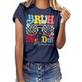thumbnail image 1 of UANWENN T-Shirt à Manches Courtes pour Femmes à Col Rond avec Imprimé de Lettres Haut Décontracté pour l'Été Mode Décontractée Hauts pour Femmes Manches Courtes Manches Longues Superposition T Uni Hauts d'Entraînement Femmes Vêtements de Course pour Femmes Miss, 1 of 3