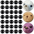 thumbnail image 3 of 50pcs DIY Crafts Plush toy Plastic Bears Needle Felting Dolls Accessories Animals Puppets making Black Safety Eyes 20MM, 3 of 8