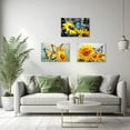 thumbnail image 4 of ZHONGYUTONG Sunflower Canvas Wall Art Blue Butterfly Yellow Flowers Pictures Prints Bathroom Artwork for Country Farmhouse Office Wall Decor (16.00" x 24.00"), 4 of 6