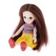 thumbnail image 4 of Muñeca BJD Gril de 16 cm y 13 articulaciones, escala 1/12, ideal como regalo de cumpleaños, juguetes para niños, suministros de bricolaje. A3 Cabello liso castaño, 4 of 7