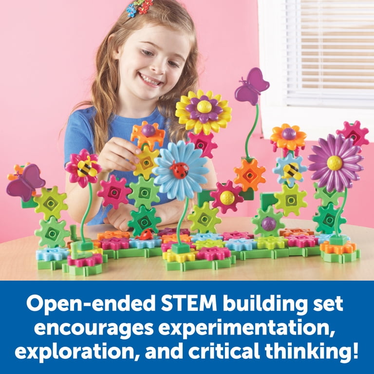 Learning Resources Gears Build & Bloom 116-Piece Garden Set photo 2