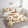 thumbnail image 3 of Castle Fairy Female Men Women Flying Butterflies Twin Bedding Sets 7-Piece,Autumn Fall Tree Leaves Bedding Comforter Set Microfiber,Retro Vintage Aesthetic Breathable Sheet Sets,Luxury Bedroom Decor, 3 of 8