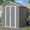 Dark Gray（6×4FT）, variant on Sesslife 8' x 6' Outdoor Storage Shed, Patio Galvanized Steel Metal Shed with Lockable Doors, Garden Shed with Vents for Tools, Lawn Mover, Bike, Gray