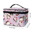 thumbnail image 6 of HELLHERO Polyester Small Makeup Bag Portable Hanging Organizer Santa Claus Christmas tree Mom, 6 of 6