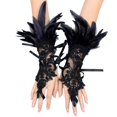thumbnail image 2 of TRUBKH Long Gloves Women Formal Tea Party Gloves Satin Gloves Fingerless Gloves for Women Womens Gloves Gloves for Women Silk Gloves Black One Size, 2 of 6
