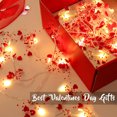 thumbnail image 2 of Valentine's Day Decoration Valentine's Day Flower Ring Light Red Heart shaped Light String Battery Powered Home Bedroom Romantic Valentine's Day Decoration, 2 of 6